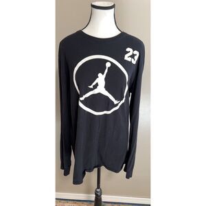Michael Jordan 23 Jumpman Long Sleeve black t-shirt. Size L.